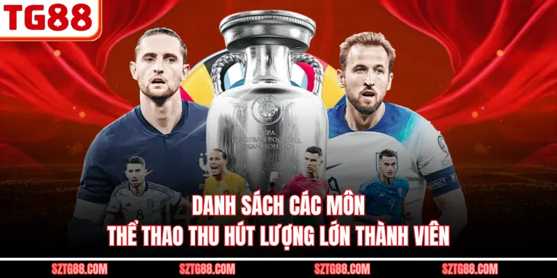 Danh sách các môn thể thao thu hút lượng lớn thành viên